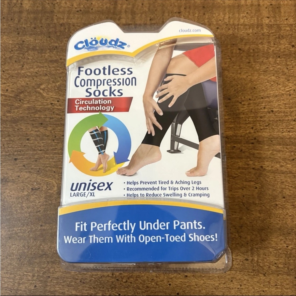 Cloudz Footless Compression Socks Circulation Technology Unisex Large / XL Cl